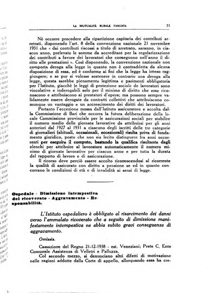 La mutualita rurale fascista rivista mensile della Federazione fascista mutue di malattia per i lavoratori agricoli