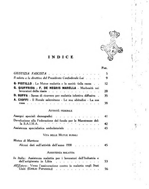 La mutualita rurale fascista rivista mensile della Federazione fascista mutue di malattia per i lavoratori agricoli