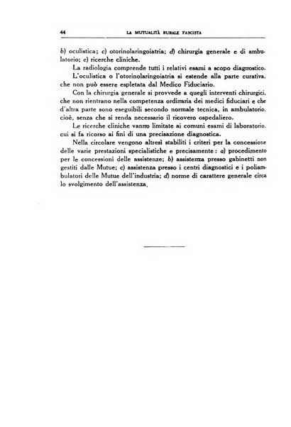 La mutualita rurale fascista rivista mensile della Federazione fascista mutue di malattia per i lavoratori agricoli