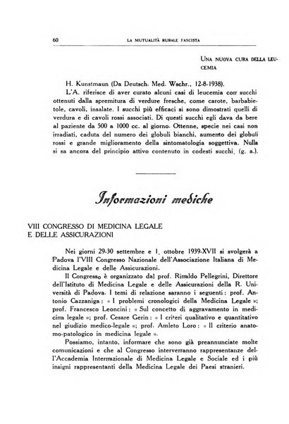 La mutualita rurale fascista rivista mensile della Federazione fascista mutue di malattia per i lavoratori agricoli