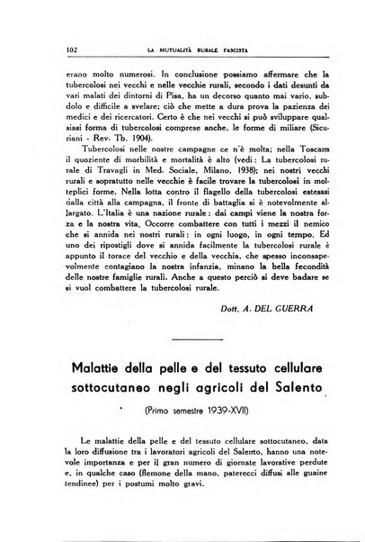 La mutualita rurale fascista rivista mensile della Federazione fascista mutue di malattia per i lavoratori agricoli