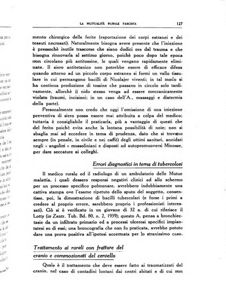 La mutualita rurale fascista rivista mensile della Federazione fascista mutue di malattia per i lavoratori agricoli