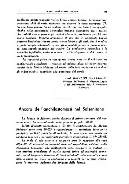 La mutualita rurale fascista rivista mensile della Federazione fascista mutue di malattia per i lavoratori agricoli