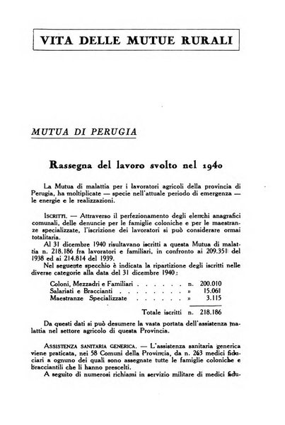 La mutualita rurale fascista rivista mensile della Federazione fascista mutue di malattia per i lavoratori agricoli