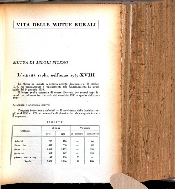 La mutualita rurale fascista rivista mensile della Federazione fascista mutue di malattia per i lavoratori agricoli