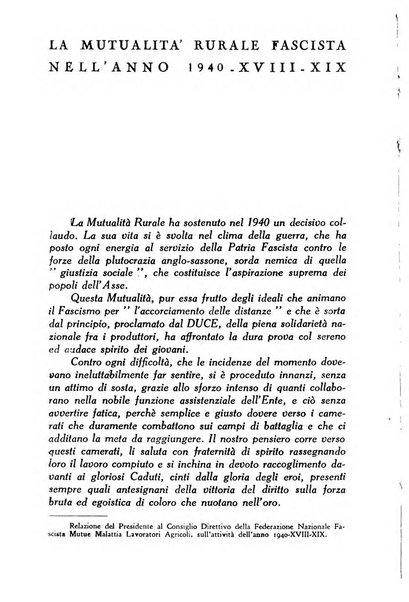 La mutualita rurale fascista rivista mensile della Federazione fascista mutue di malattia per i lavoratori agricoli