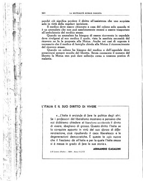 La mutualita rurale fascista rivista mensile della Federazione fascista mutue di malattia per i lavoratori agricoli