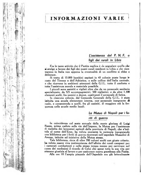 La mutualita rurale fascista rivista mensile della Federazione fascista mutue di malattia per i lavoratori agricoli