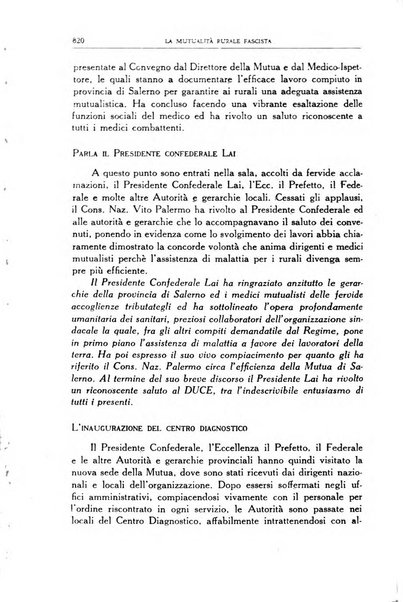 La mutualita rurale fascista rivista mensile della Federazione fascista mutue di malattia per i lavoratori agricoli