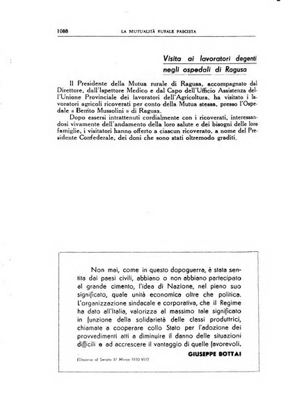 La mutualita rurale fascista rivista mensile della Federazione fascista mutue di malattia per i lavoratori agricoli