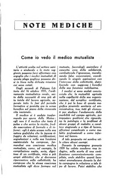 La mutualita rurale fascista rivista mensile della Federazione fascista mutue di malattia per i lavoratori agricoli