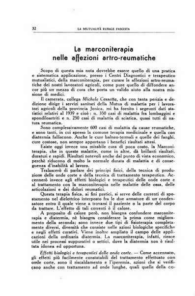 La mutualita rurale fascista rivista mensile della Federazione fascista mutue di malattia per i lavoratori agricoli