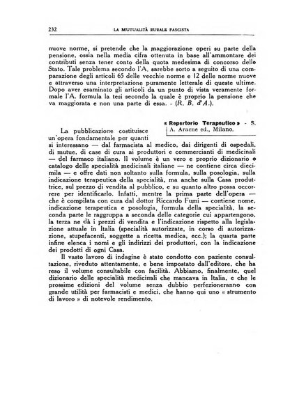 La mutualita rurale fascista rivista mensile della Federazione fascista mutue di malattia per i lavoratori agricoli