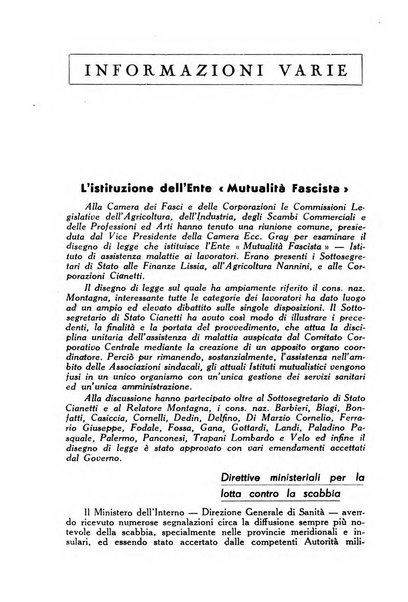 La mutualita rurale fascista rivista mensile della Federazione fascista mutue di malattia per i lavoratori agricoli