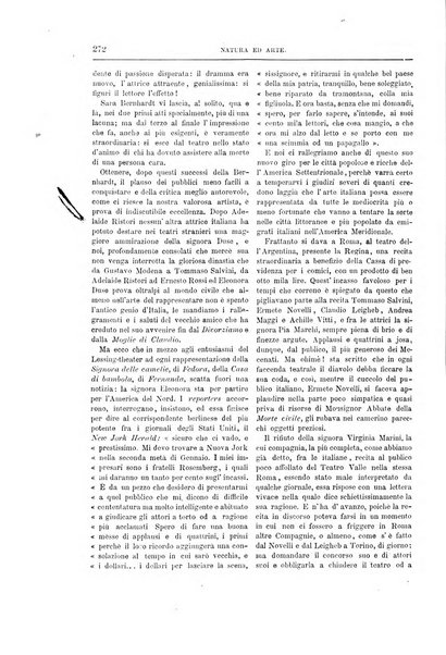 Natura ed arte rivista illustrata quindicinale italiana e straniera di scienze, lettere ed arti