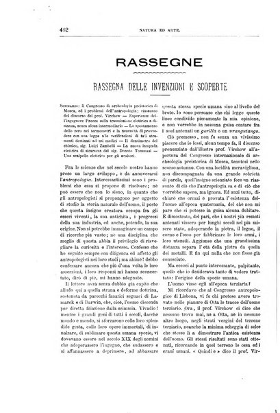 Natura ed arte rivista illustrata quindicinale italiana e straniera di scienze, lettere ed arti