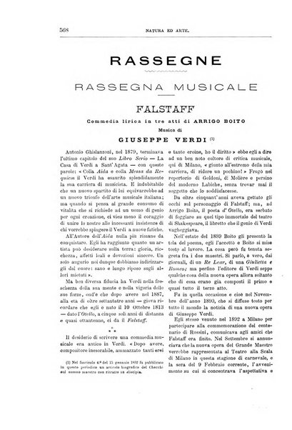 Natura ed arte rivista illustrata quindicinale italiana e straniera di scienze, lettere ed arti