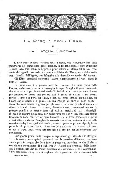 Natura ed arte rivista illustrata quindicinale italiana e straniera di scienze, lettere ed arti