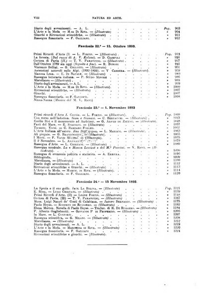 Natura ed arte rivista illustrata quindicinale italiana e straniera di scienze, lettere ed arti