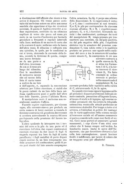 Natura ed arte rivista illustrata quindicinale italiana e straniera di scienze, lettere ed arti