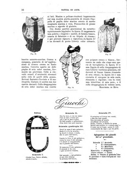 Natura ed arte rivista illustrata quindicinale italiana e straniera di scienze, lettere ed arti