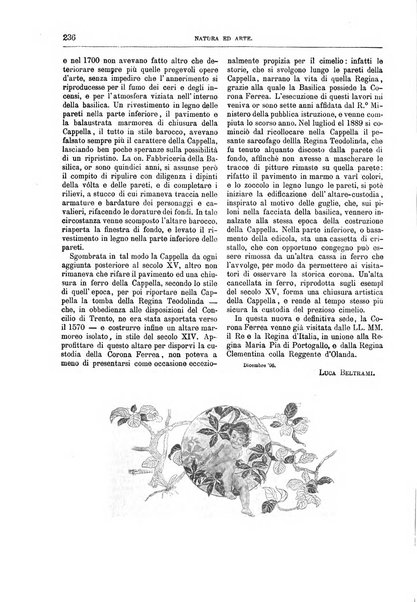 Natura ed arte rivista illustrata quindicinale italiana e straniera di scienze, lettere ed arti