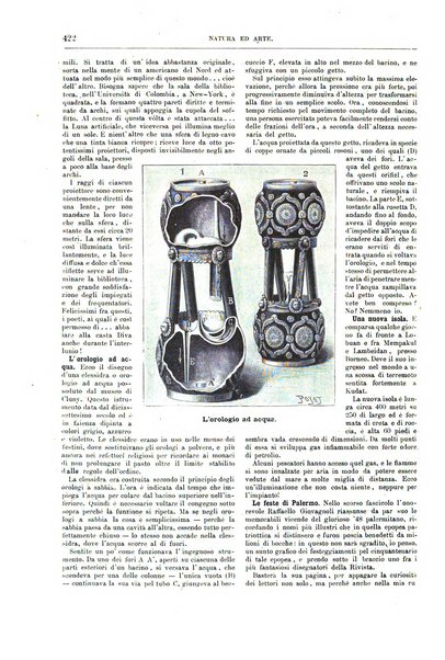 Natura ed arte rivista illustrata quindicinale italiana e straniera di scienze, lettere ed arti