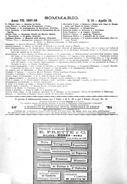 Natura ed arte rivista illustrata quindicinale italiana e straniera di scienze, lettere ed arti