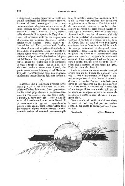 Natura ed arte rivista illustrata quindicinale italiana e straniera di scienze, lettere ed arti