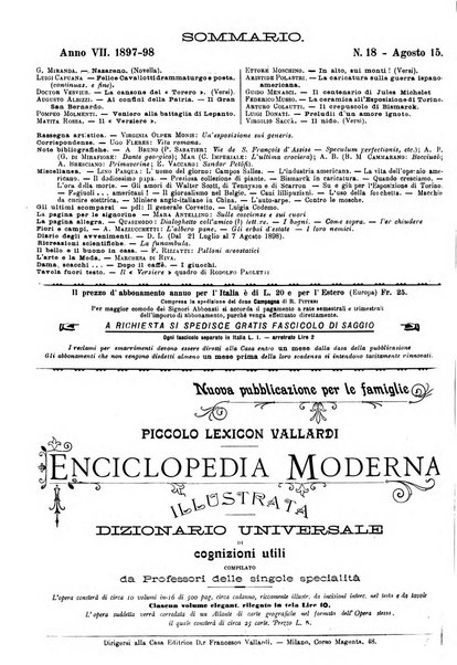 Natura ed arte rivista illustrata quindicinale italiana e straniera di scienze, lettere ed arti