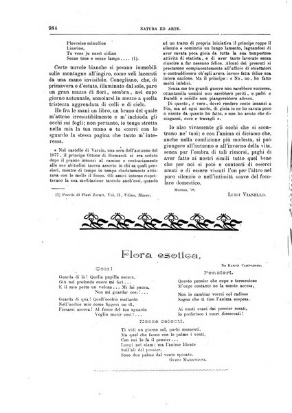 Natura ed arte rivista illustrata quindicinale italiana e straniera di scienze, lettere ed arti