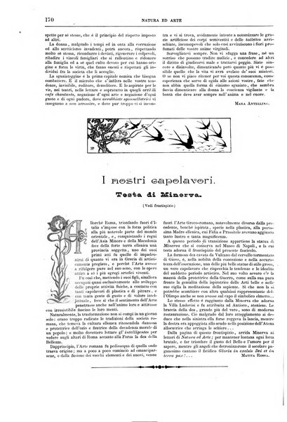 Natura ed arte rivista illustrata quindicinale italiana e straniera di scienze, lettere ed arti