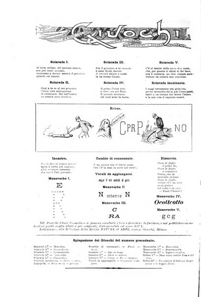 Natura ed arte rivista illustrata quindicinale italiana e straniera di scienze, lettere ed arti