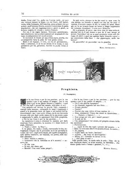 Natura ed arte rivista illustrata quindicinale italiana e straniera di scienze, lettere ed arti