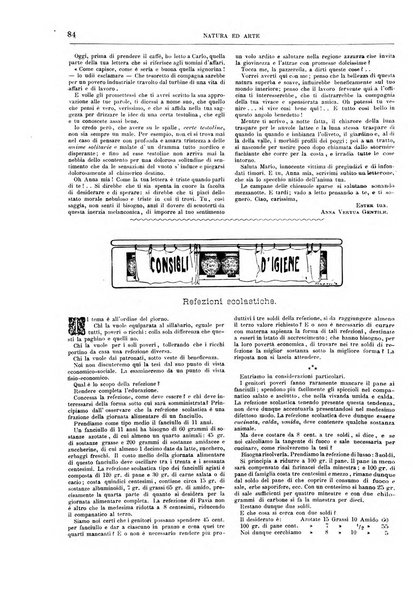 Natura ed arte rivista illustrata quindicinale italiana e straniera di scienze, lettere ed arti