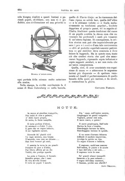 Natura ed arte rivista illustrata quindicinale italiana e straniera di scienze, lettere ed arti