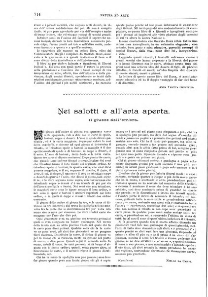 Natura ed arte rivista illustrata quindicinale italiana e straniera di scienze, lettere ed arti