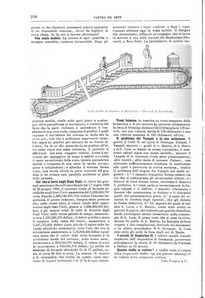 Natura ed arte rivista illustrata quindicinale italiana e straniera di scienze, lettere ed arti