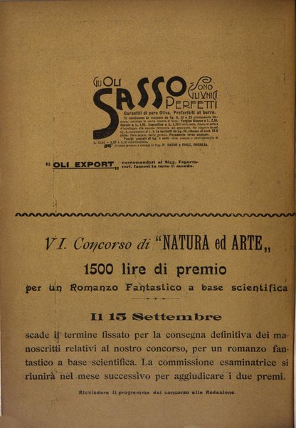 Natura ed arte rivista illustrata quindicinale italiana e straniera di scienze, lettere ed arti