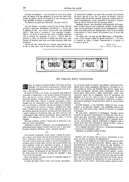 Natura ed arte rivista illustrata quindicinale italiana e straniera di scienze, lettere ed arti