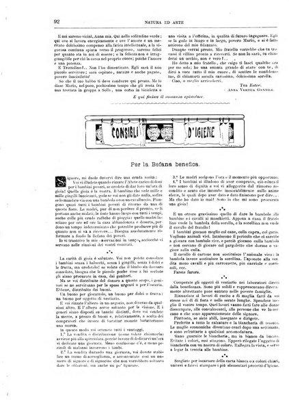 Natura ed arte rivista illustrata quindicinale italiana e straniera di scienze, lettere ed arti