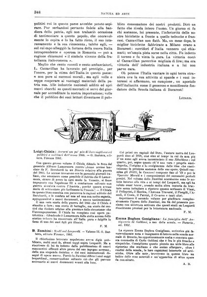 Natura ed arte rivista illustrata quindicinale italiana e straniera di scienze, lettere ed arti