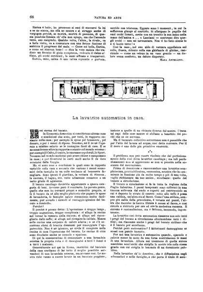 Natura ed arte rivista illustrata quindicinale italiana e straniera di scienze, lettere ed arti