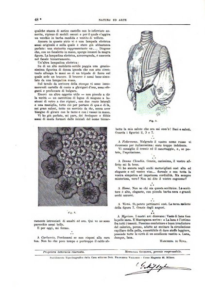 Natura ed arte rivista illustrata quindicinale italiana e straniera di scienze, lettere ed arti