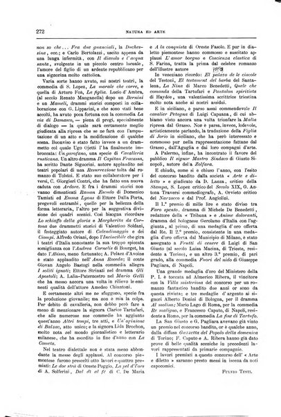 Natura ed arte rivista illustrata quindicinale italiana e straniera di scienze, lettere ed arti