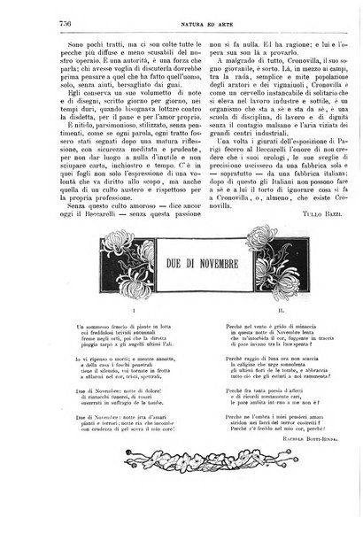 Natura ed arte rivista illustrata quindicinale italiana e straniera di scienze, lettere ed arti