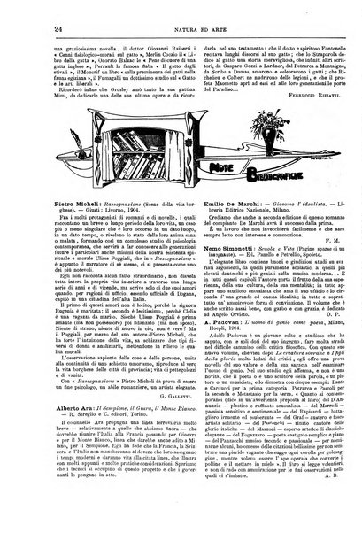 Natura ed arte rivista illustrata quindicinale italiana e straniera di scienze, lettere ed arti