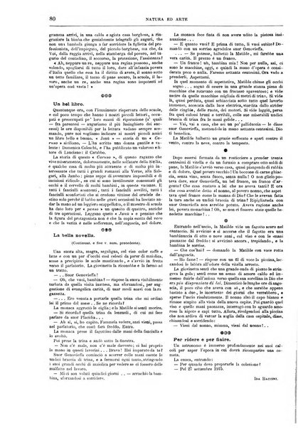 Natura ed arte rivista illustrata quindicinale italiana e straniera di scienze, lettere ed arti