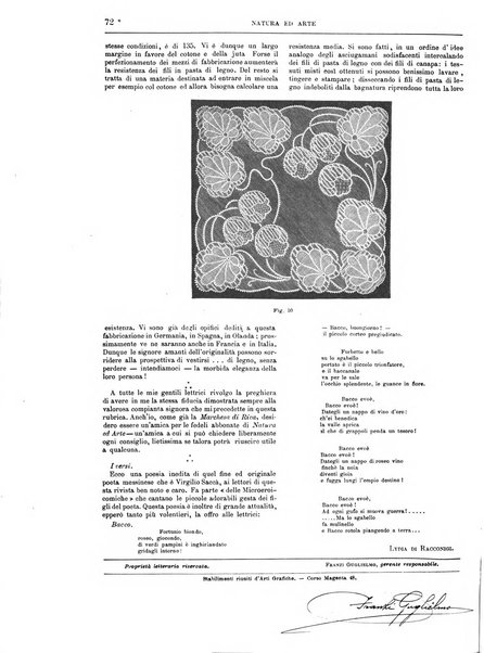 Natura ed arte rivista illustrata quindicinale italiana e straniera di scienze, lettere ed arti