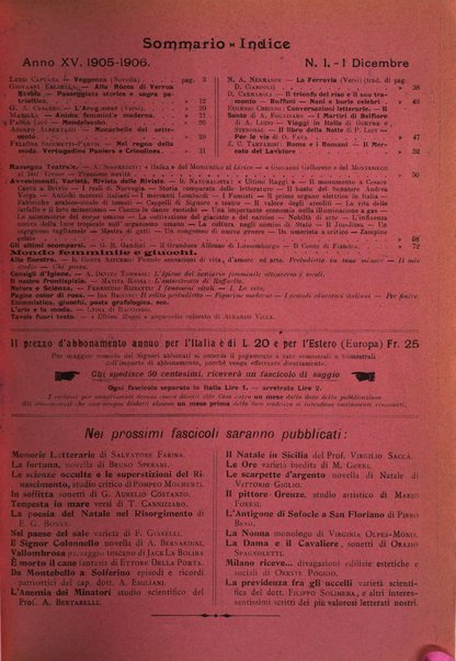 Natura ed arte rivista illustrata quindicinale italiana e straniera di scienze, lettere ed arti